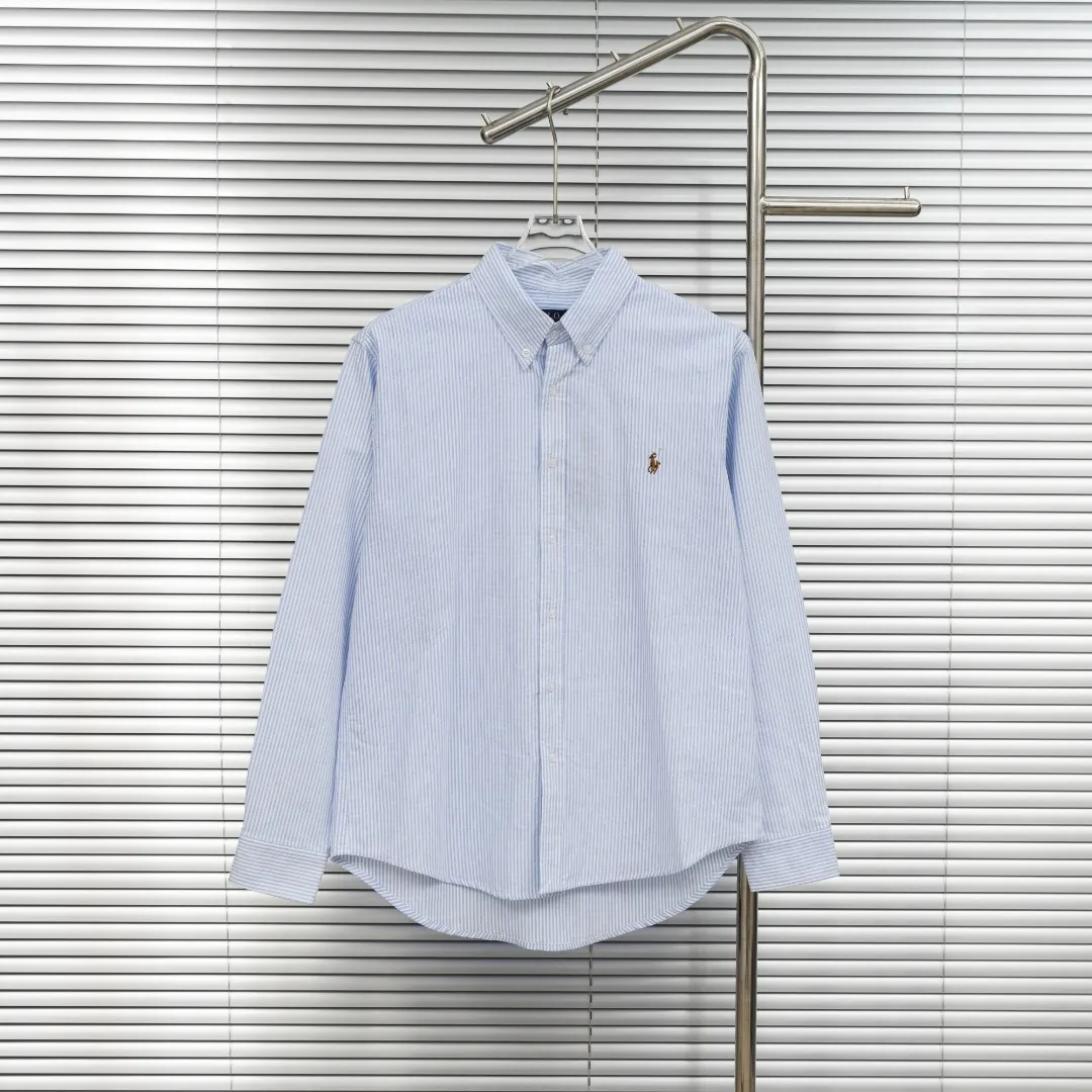 P250 top version (difference in currency) Style: Ralph Lauren POLO embroidered striped long shirt POLO Color: Picture color Size: S-XL Fabric: Pure cotton Accessories: Full set of customized accessories No gender distinction Same style for men and women